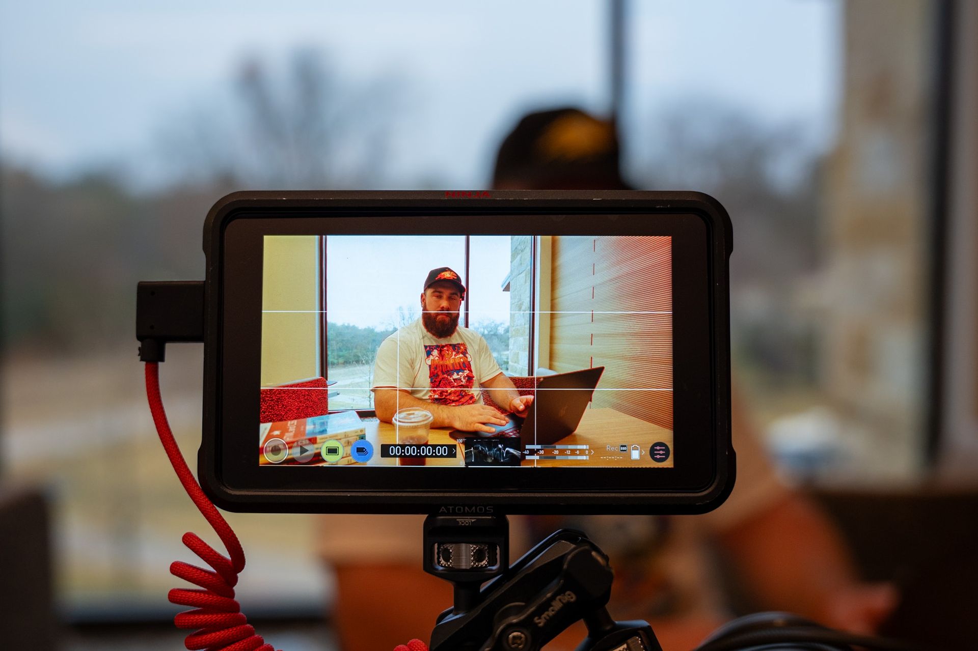 Camera monitor on set